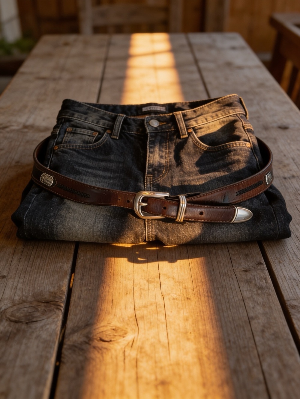 ONYX by Brighton Brown Leather Belt with Golfers